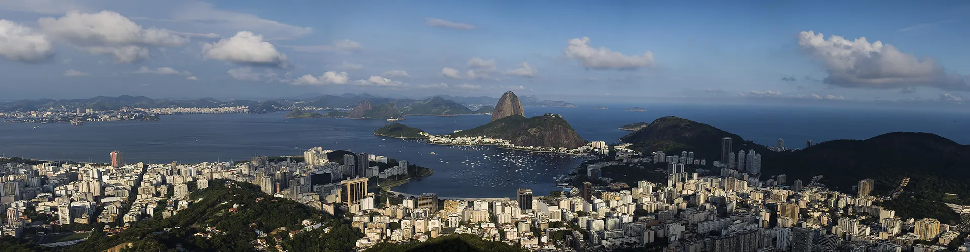 Pão de Açúcar com panorâmico de praias