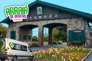 ARRAIÁ DE OFERTAS MMC 2025 - Transfer IN + OUT aeroporto POA para Hotéis em Gramado ou Canela + Tour Gramado/Canela